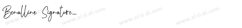 Benalline Signature字体转换